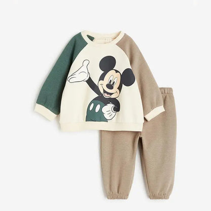 Children Lovely Sweatshirt Printed Trousers Two Piece Set New Style Kids Long Sleeve Suit Loose Casual Costume For Toddler