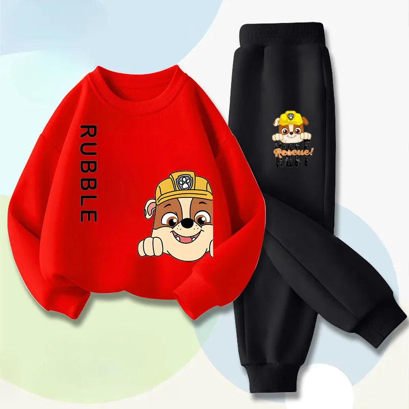 Boys' Sports Pullover and Pants Two-piece Set PAW Patrol Children's Spring New Sweatsuit Kids Casual Breathable Outfits