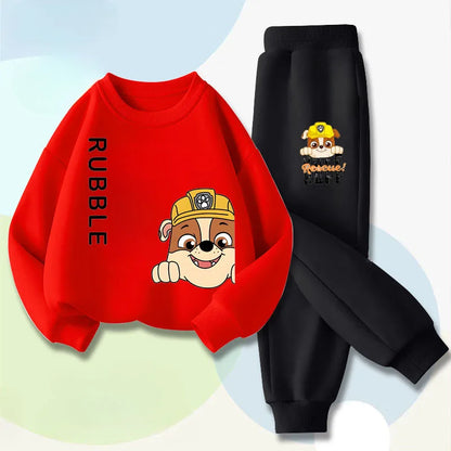 Boys' Sports Pullover and Pants Two-piece Set PAW Patrol Children's Spring New Sweatsuit Kids Casual Breathable Outfits