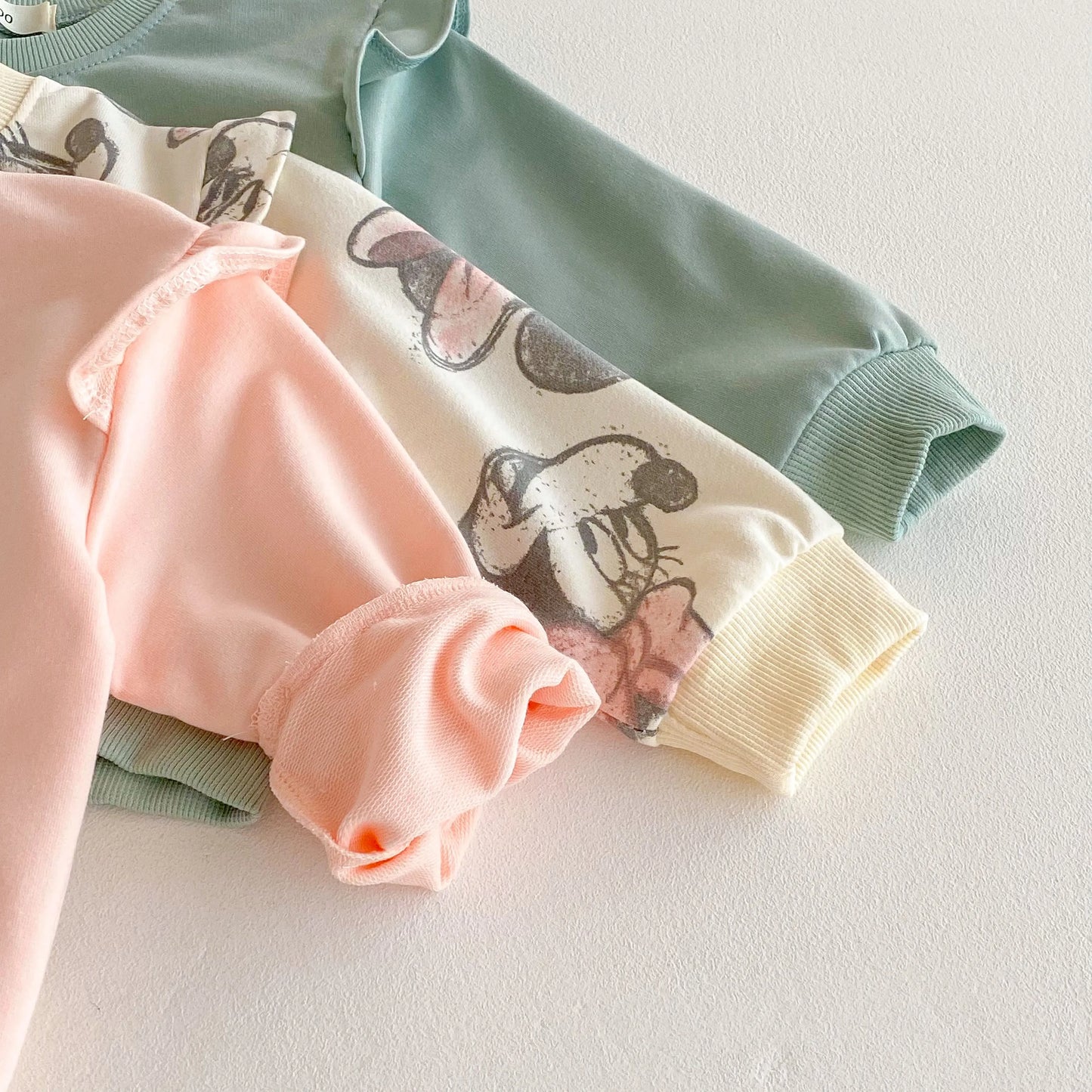 Lovely Cartoon Baby Girl Long Sleeve Suit Disney Cat Children Sweatshirts Set Tops + Leggings Girls Two Piece Set Autumn Clothes