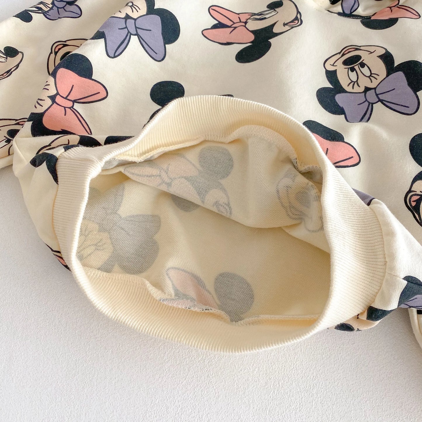 Cute Minnie Hoodies Suit For Girl Clothes Autumn Loose Fashion Popular Children Long Sleeve Tracksuits Tops Trousers 1 2 3 4 5y