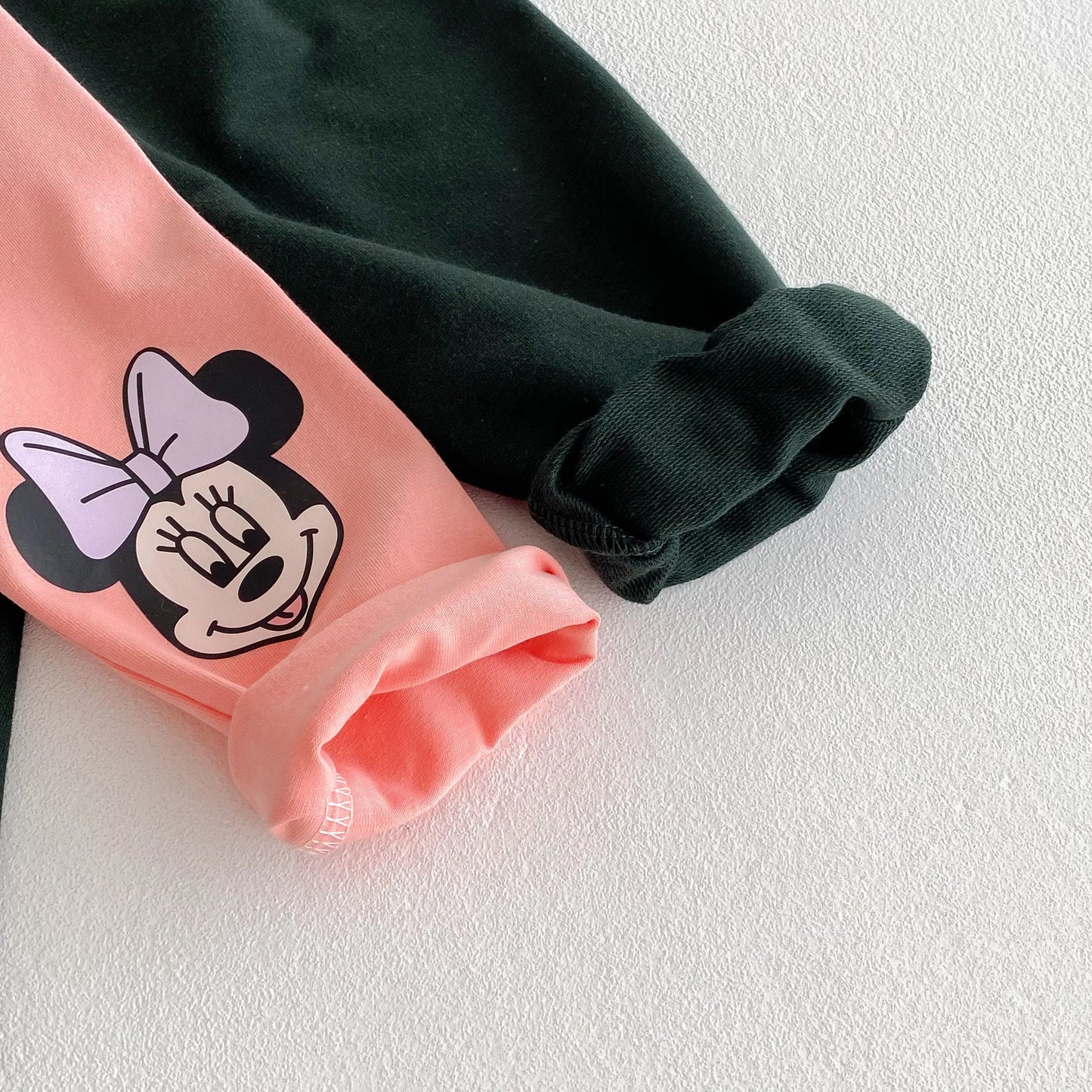 Cute Minnie Hoodies Suit For Girl Clothes Autumn Loose Fashion Popular Children Long Sleeve Tracksuits Tops Trousers 1 2 3 4 5y