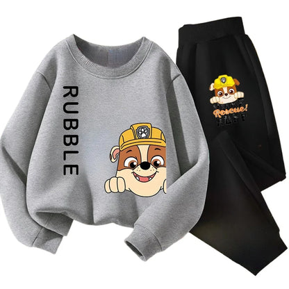 Boys' Sports Pullover and Pants Two-piece Set PAW Patrol Children's Spring New Sweatsuit Kids Casual Breathable Outfits