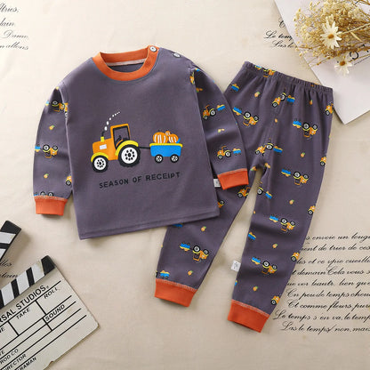 Children Underwear Set Boys Cotton Pajamas Girls Baby Autumn Clothes Long Sleepwear Cotton Kids Home Clothes Children's Clothing