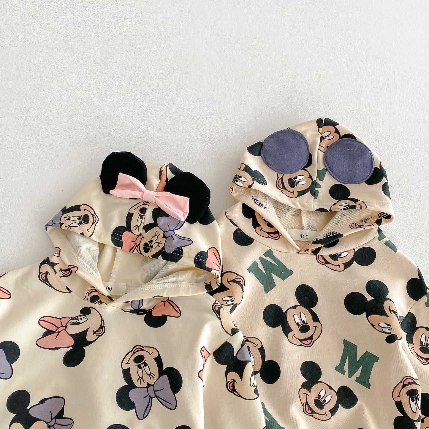 Cute Minnie Hoodies Suit For Girl Clothes Autumn Loose Fashion Popular Children Long Sleeve Tracksuits Tops Trousers 1 2 3 4 5y