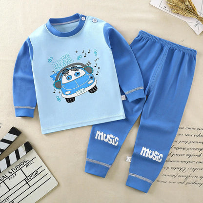 Children Underwear Set Boys Cotton Pajamas Girls Baby Autumn Clothes Long Sleepwear Cotton Kids Home Clothes Children's Clothing