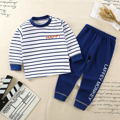 Children Underwear Set Boys Cotton Pajamas Girls Baby Autumn Clothes Long Sleepwear Cotton Kids Home Clothes Children's Clothing