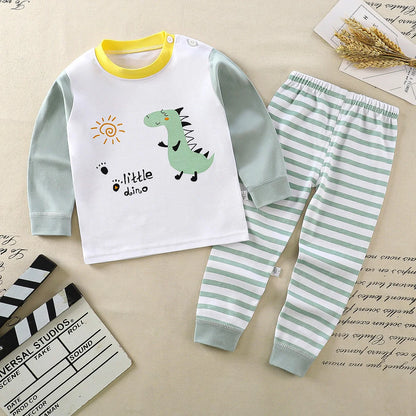 Children Underwear Set Boys Cotton Pajamas Girls Baby Autumn Clothes Long Sleepwear Cotton Kids Home Clothes Children's Clothing