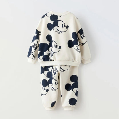 Children Lovely Sweatshirt Printed Trousers Two Piece Set New Style Kids Long Sleeve Suit Loose Casual Costume For Toddler
